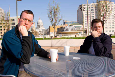 Berty and Mattski on the Monona Terrace
