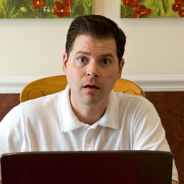 Berty with a surprised look